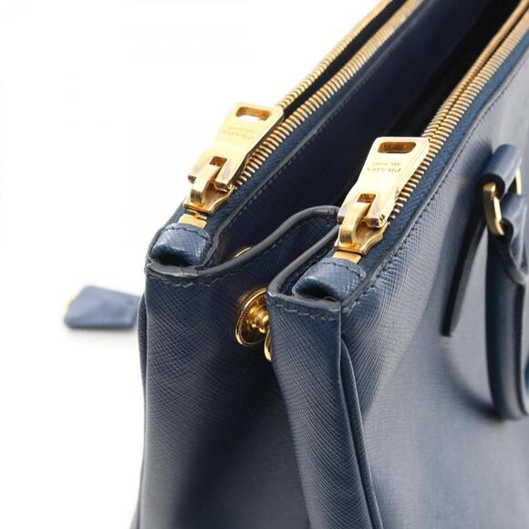 PRADA Blue Leather Saffiano Bag - Picture 7 of 10